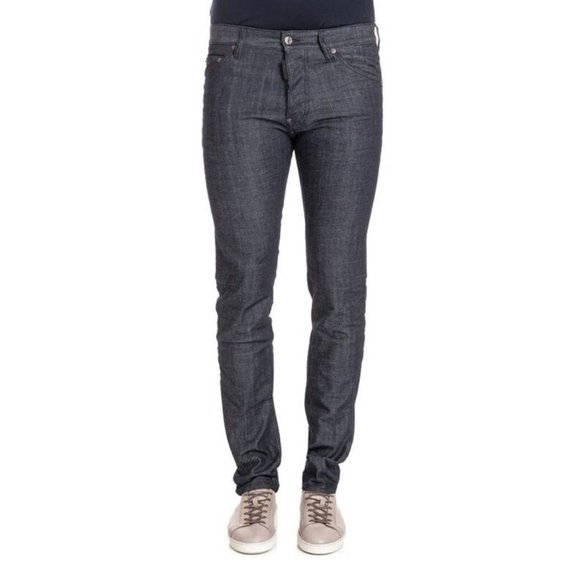 DSQUARED2 Mens Slim Jean Jeans IT52 W36 Dark Blue Denim S71LB0363S30144470 NWT - Picture 1 of 16